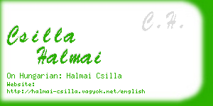 csilla halmai business card